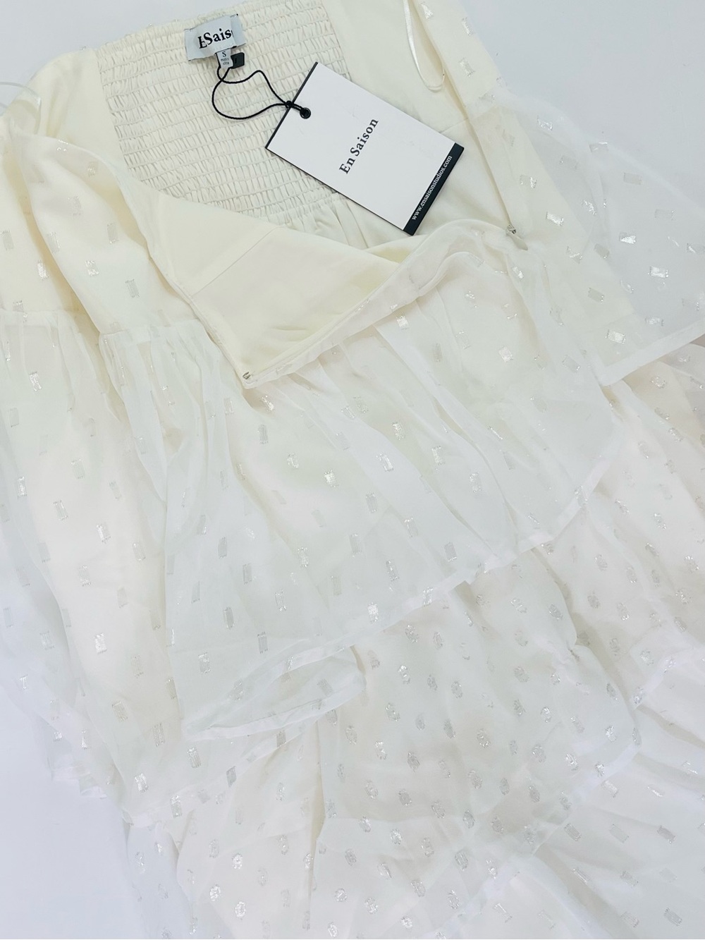 En Saison Cream Tiered Ruffle Maxi Skirt - Women - Picture 12 of 15